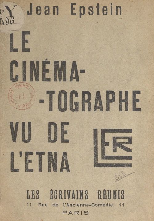 ebook cover of Le cinématographe vu de l'Etna, by Jean Epstein
