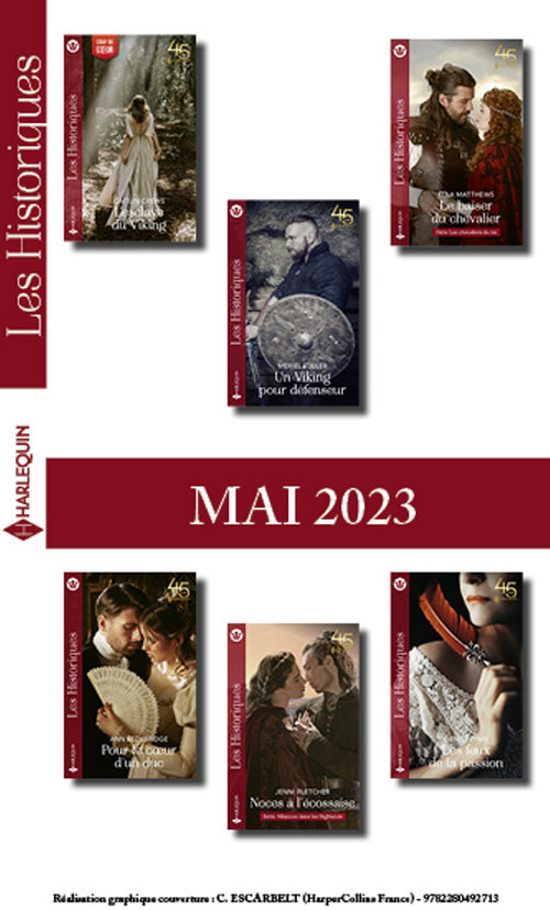 Couverture ebook de Pack mensuel Les Historiques - 6 romans (Mai 2023), de Collectif