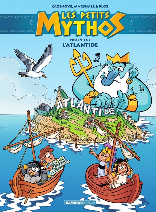 Couverture ebook de Les Petits Mythos présentent : - L'Atlantide, de Christophe Cazenove, Amandine MARSHALL