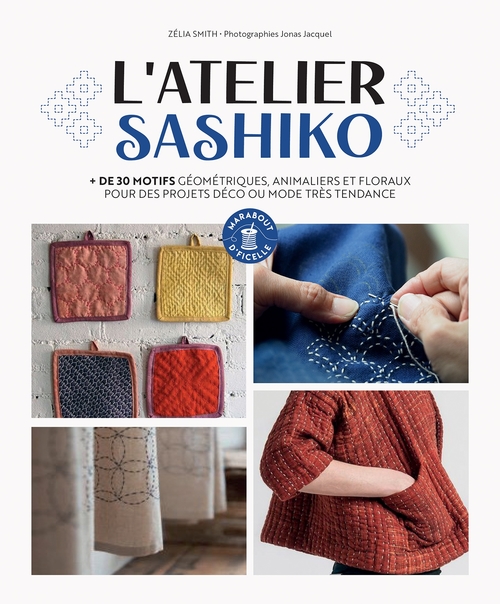 Couverture ebook de L'atelier Sashiko, de Zélia Smith