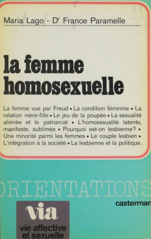 ebook cover of La Femme homosexuelle, by Maria Lago, France Paramelle
