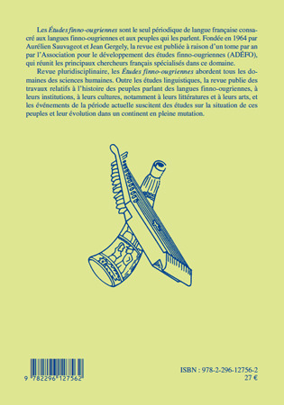 Couverture ebook de Etudes Finno-Ougriennes, de Revue Etudes Finno-Ougriennes