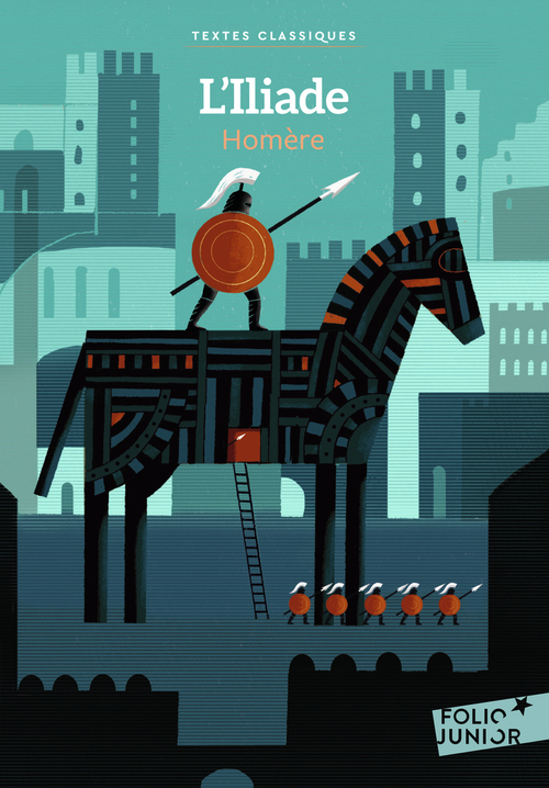 ebook cover of L'Iliade, by Homère