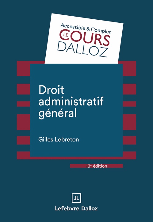 Couverture ebook de Droit administratif général 13ed, de Gilles Lebreton
