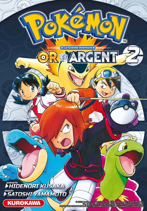 Couverture ebook de Pokémon Or et Argent - Tome 2, de Hidenori Kusaka, Mato