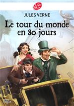 Couverture ebook de Le tour du monde en 80 jours - Texte Abrégé, de Jules Verne