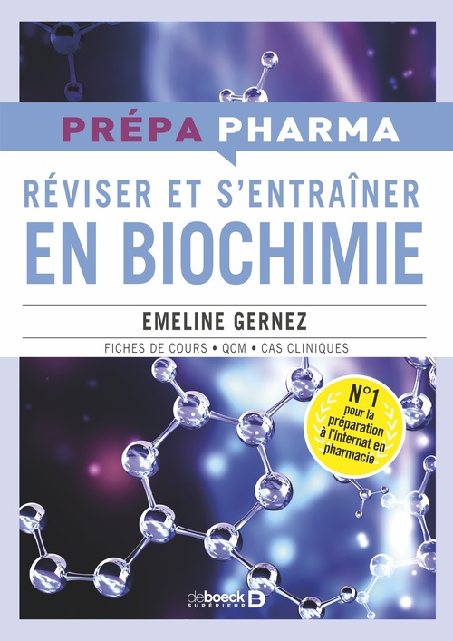 Couverture ebook de Réviser et s´entrainer en Biochimie, de Emeline Gernez