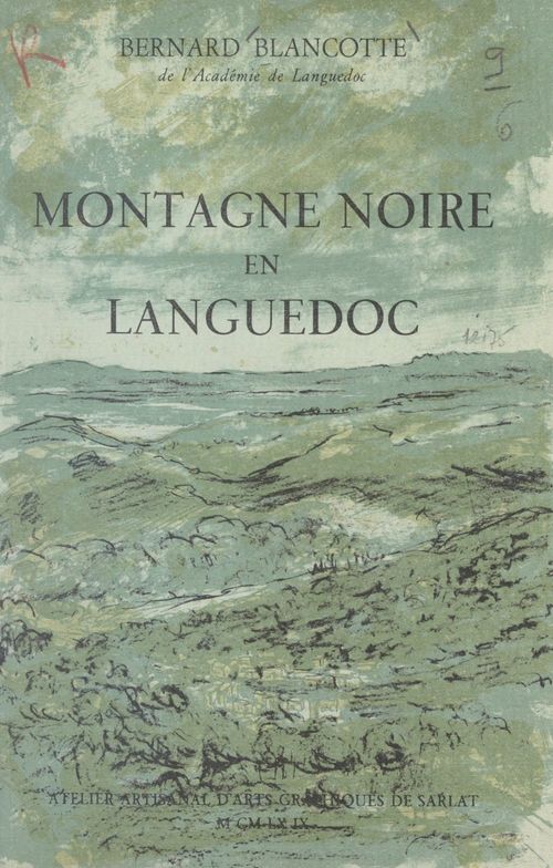 Couverture ebook de Montagne noire en Languedoc, de Bernard Blancotte