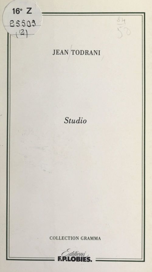 Couverture ebook de Studio, de Jean Todrani