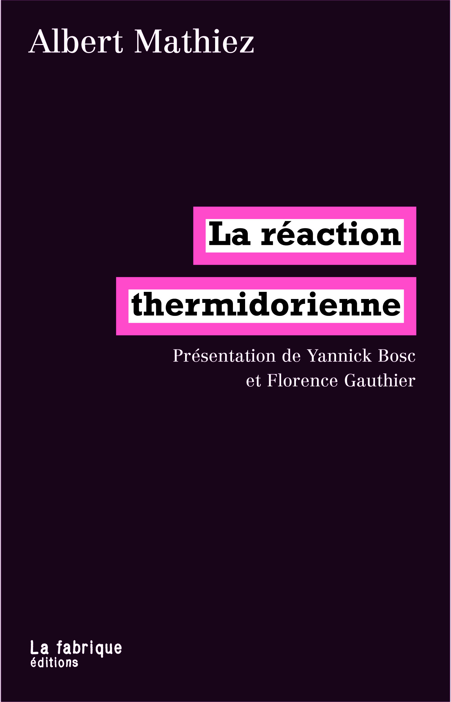 Couverture ebook de La réaction thermidorienne, de Albert Mathiez