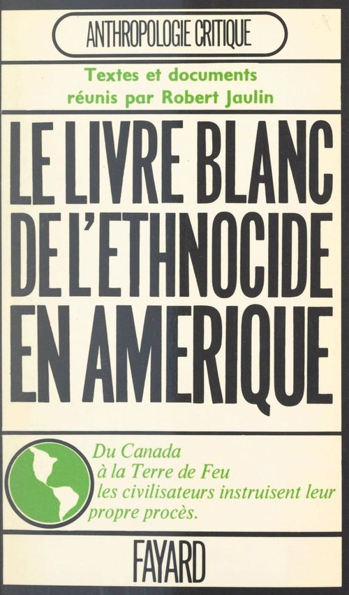 Couverture ebook de L'ethnocide à travers les Amériques, de Collectif, Societe Des Americanistes