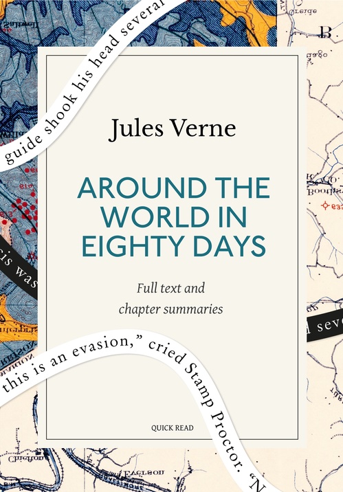 Couverture ebook de Around the World in Eighty Days: A Quick Read edition, de Jules Verne, Quick Read