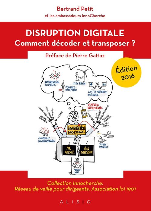 Couverture ebook de Disruption digitale, de Bertrand Petit