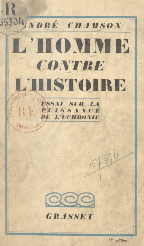 Couverture ebook de L'homme contre l'histoire, de André Chamson