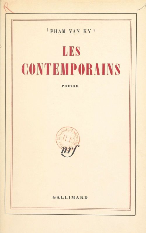 Couverture ebook de Les contemporains, de Pham Van Ky