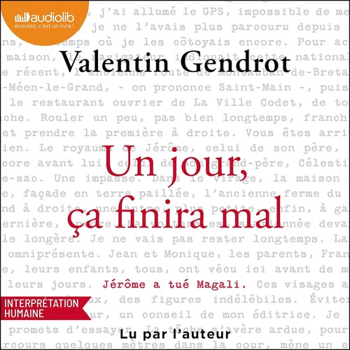 Couverture audiobook de Un jour, ça finira mal, de