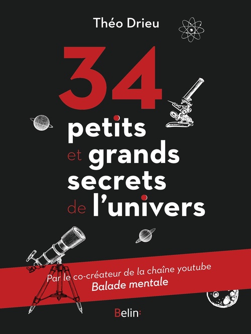 Couverture ebook de 34 petits et grands secrets de l'univers, de Théo Drieu