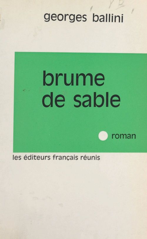 Couverture ebook de Brume de sable, de Georges Ballini