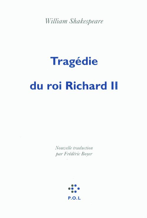 Couverture ebook de Tragédie du roi Richard II, de William Shakespeare