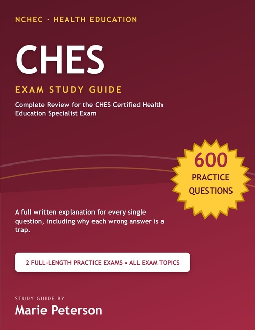 ebook cover of CHES Exam Study Guide, by Marie Peterson