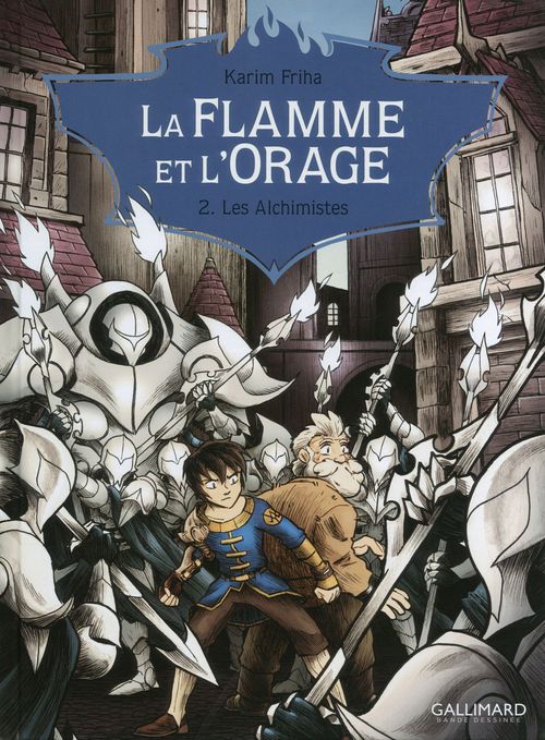 Couverture ebook de La Flamme et l'Orage (Tome 2) - Les Alchimistes, de Karim Friha