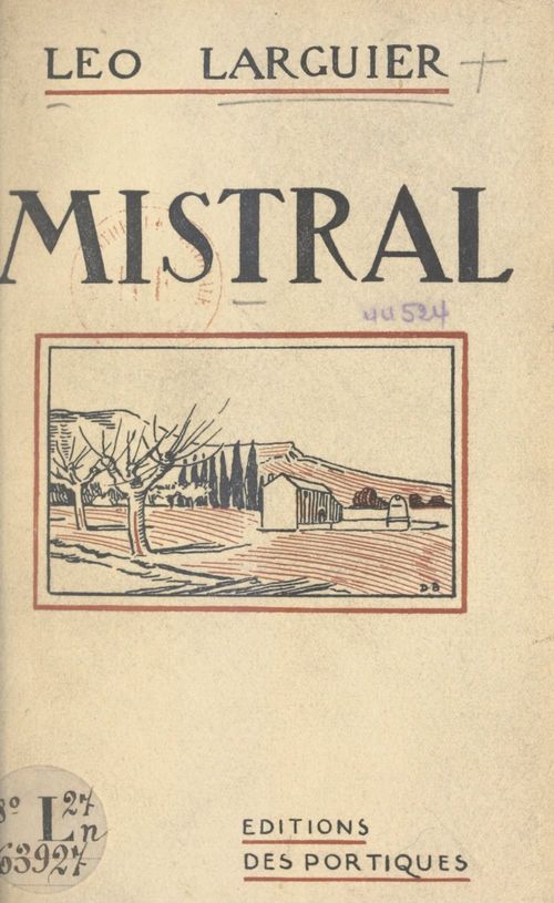 Couverture ebook de Mistral, de Leo Larguier