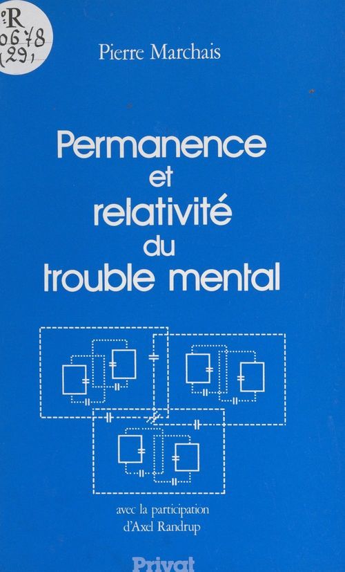 Couverture ebook de Permanence et relativité du trouble mental, de Pierre Marchais