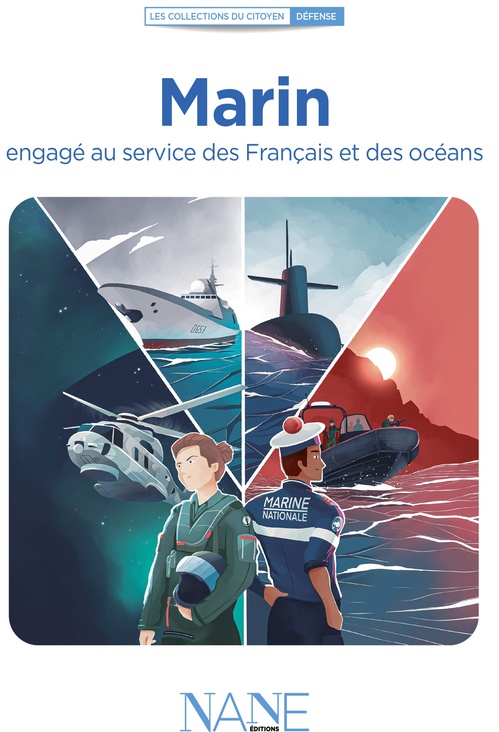 Couverture ebook de Marin, engagé au service des Français et des océans, de Marina Bellot