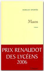 ebook cover of Maos, by Morgan Sportès