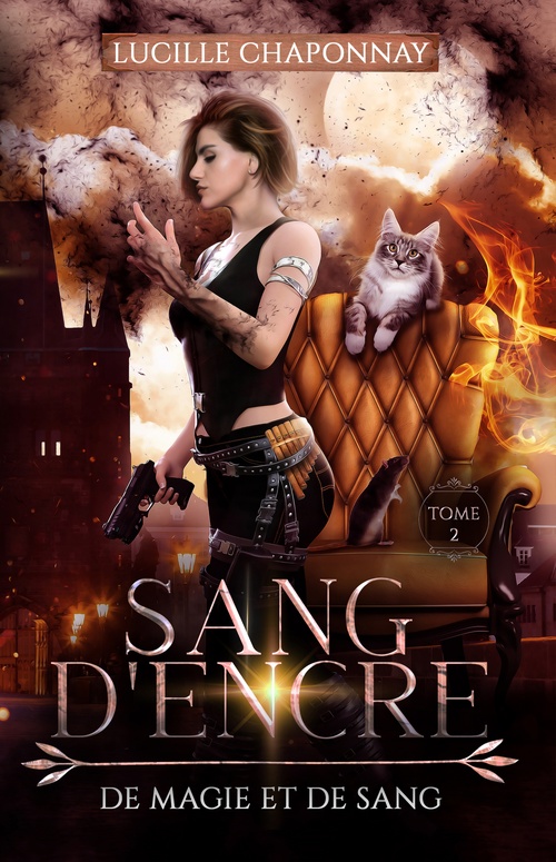 ebook cover of Sang d'Encre, by Lucille Chaponnay