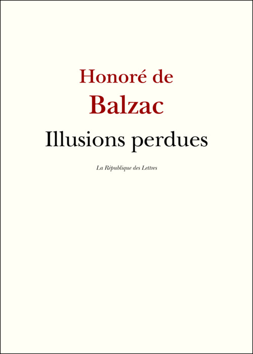 ebook cover of Illusions perdues, by Honoré de Balzac