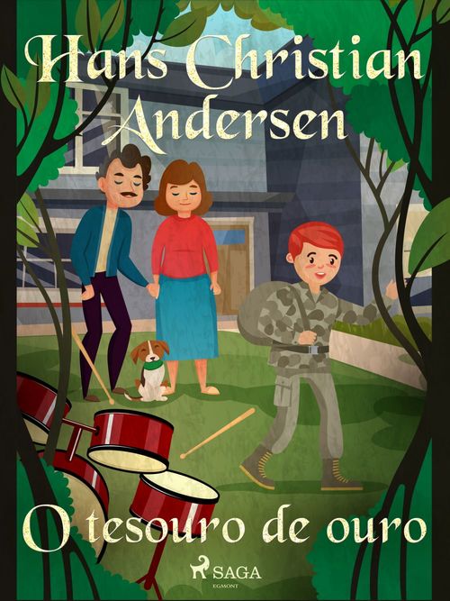 ebook cover of O tesouro de ouro, by Hans Christian Andersen
