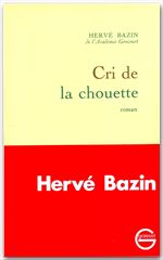 ebook cover of Cri de la chouette, by Hervé Bazin