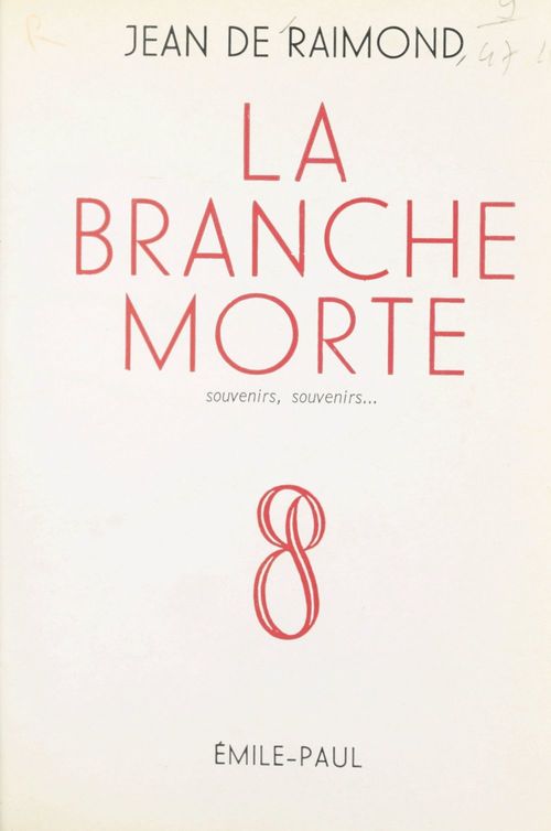 ebook cover of La branche morte, by Jean De Raimond