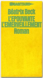 ebook cover of L'épouvante, l'émerveillement, by Béatrix Beck