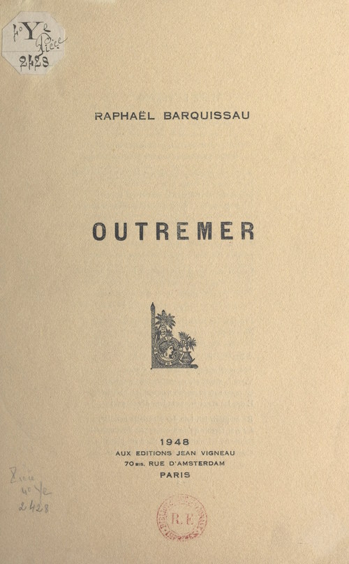 ebook cover of Outremer, by Raphael Barquissau