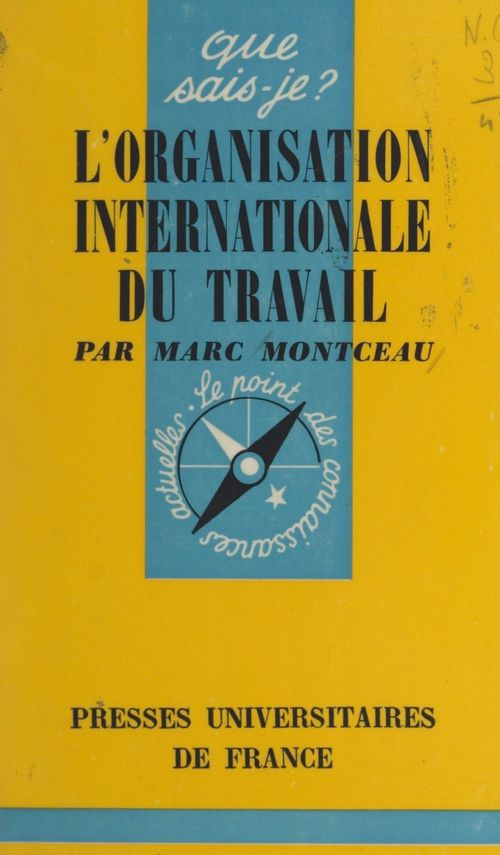 ebook cover of L'organisation internationale du travail, by Marc Montceau