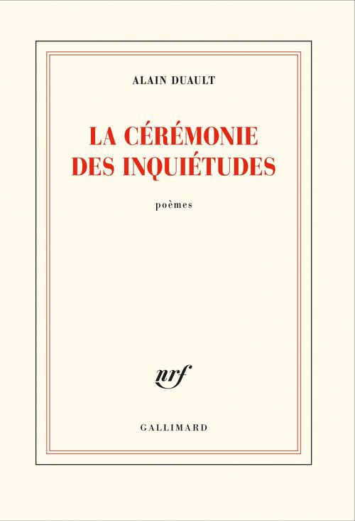 ebook cover of La cérémonie des inquiétudes, by Alain Duault