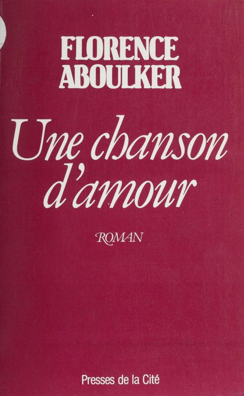 Couverture ebook de Une chanson d'amour, de Aboulker