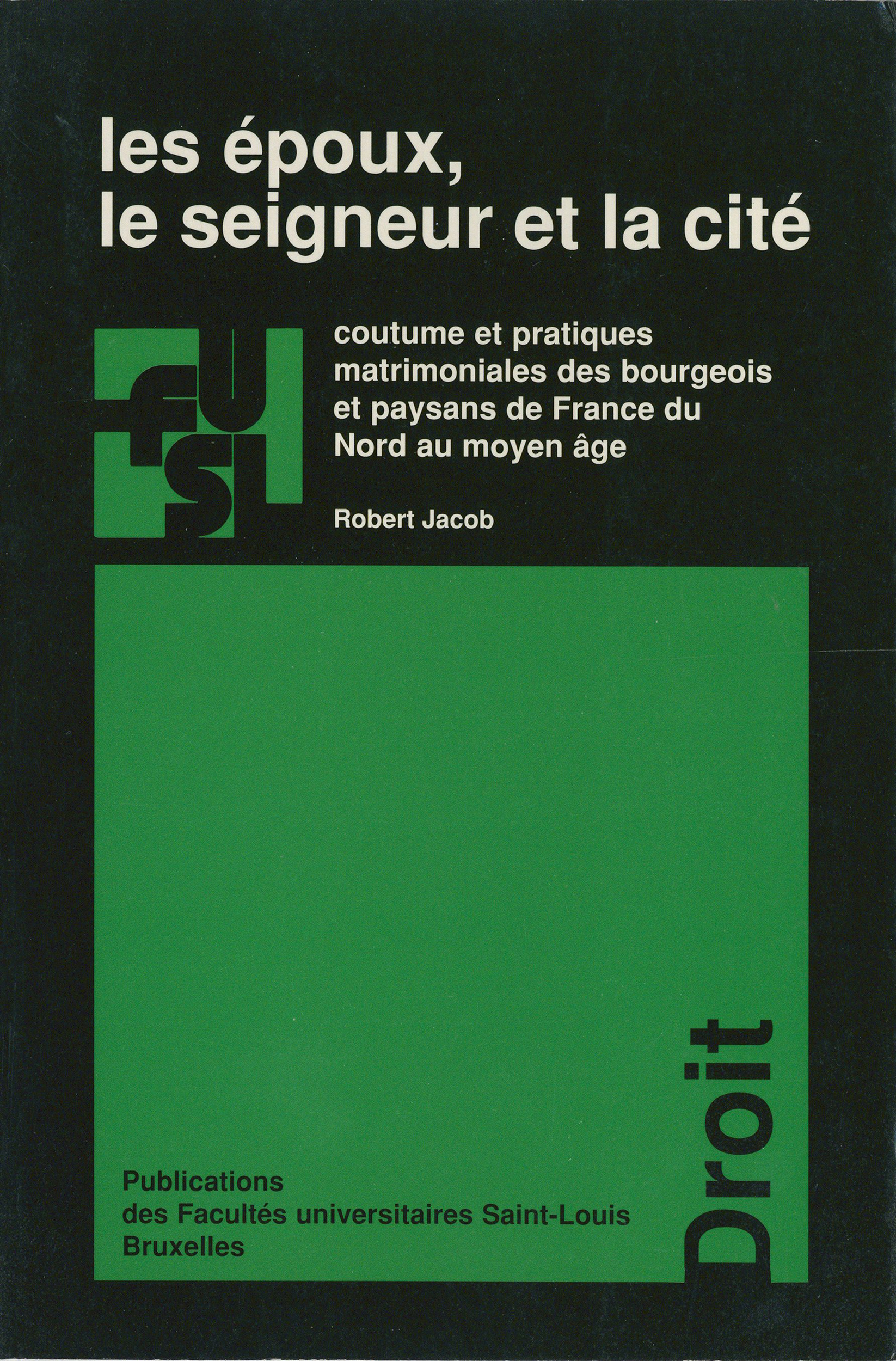 ebook cover of Les époux, le seigneur et la cité, by Robert Jacob
