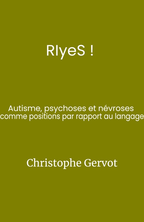 ebook cover of RIyeS !, by Christophe Gervot