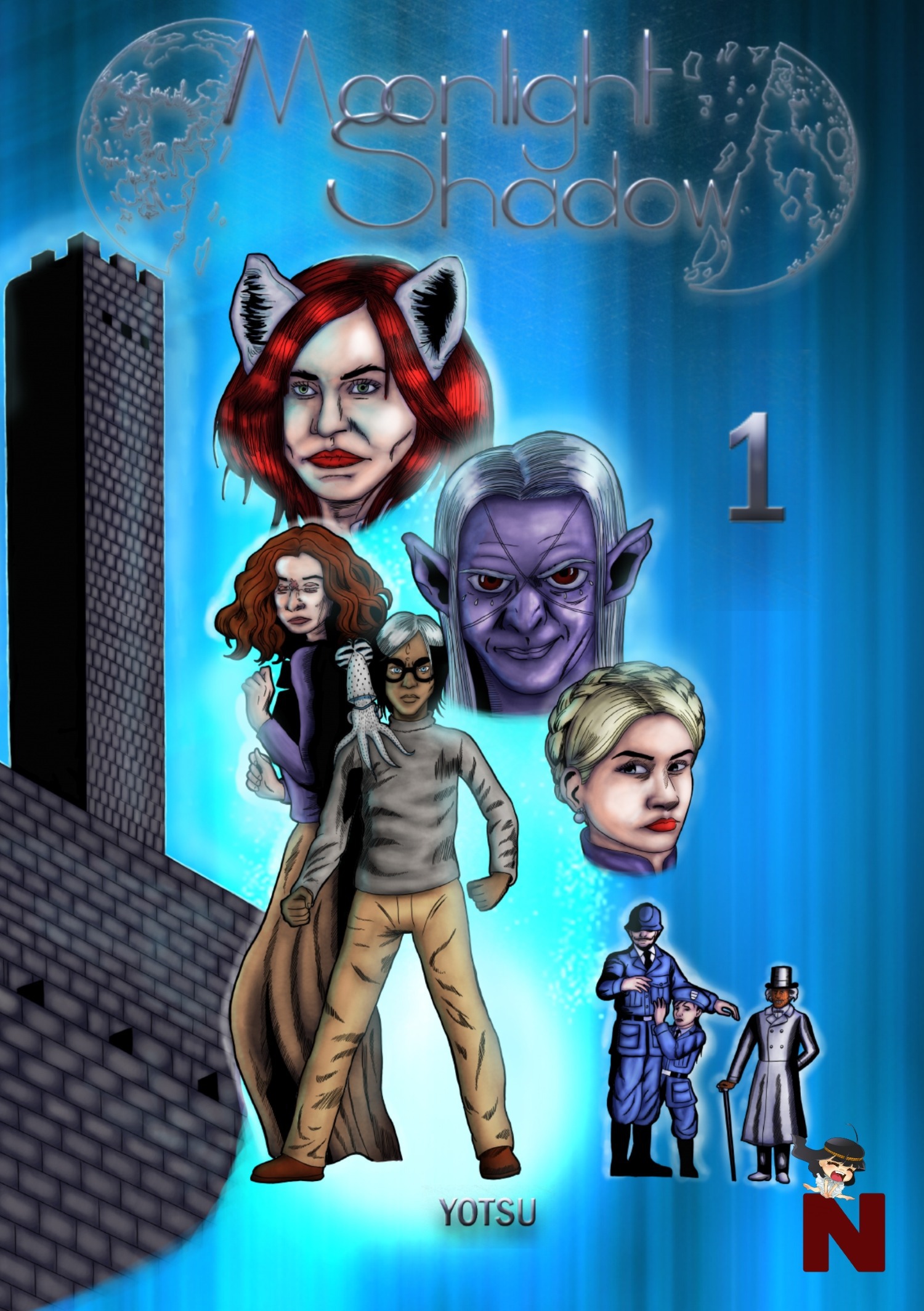 ebook cover of Moonlight shadow, by Yotsu