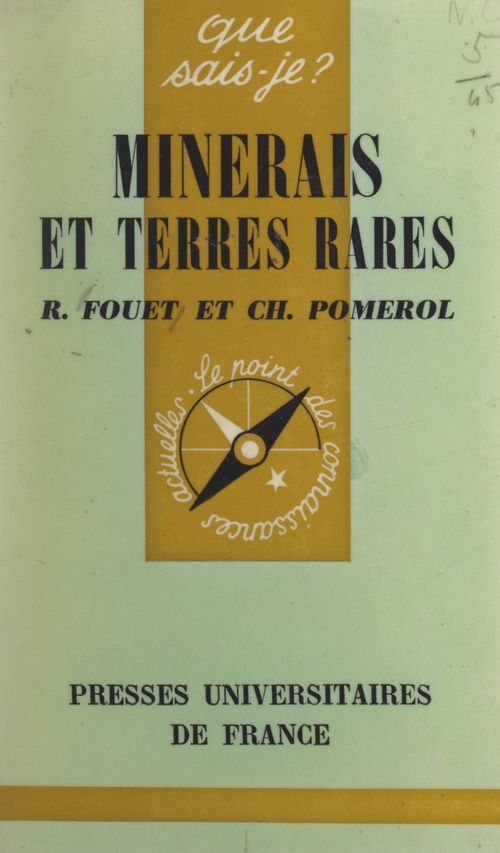 ebook cover of Minerais et terres rares, by Charles Pomerol, Robert Fouet