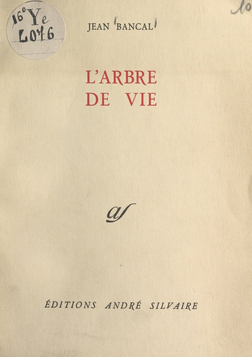Couverture ebook de L'arbre de vie, de Jean Bancal