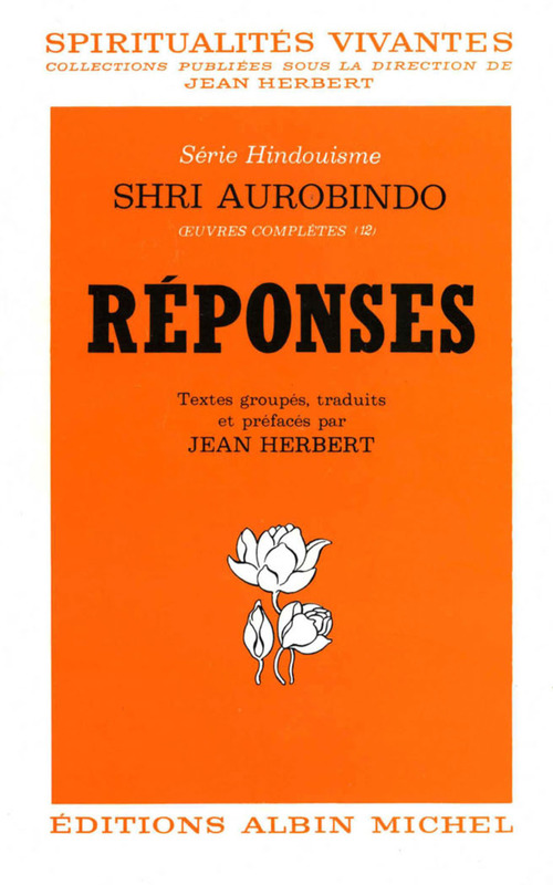 Couverture ebook de Réponses, de Shrî Aurobindo