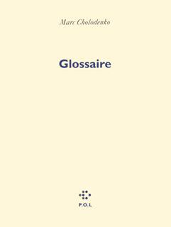 ebook cover of Glossaire, by Marc Cholodenko