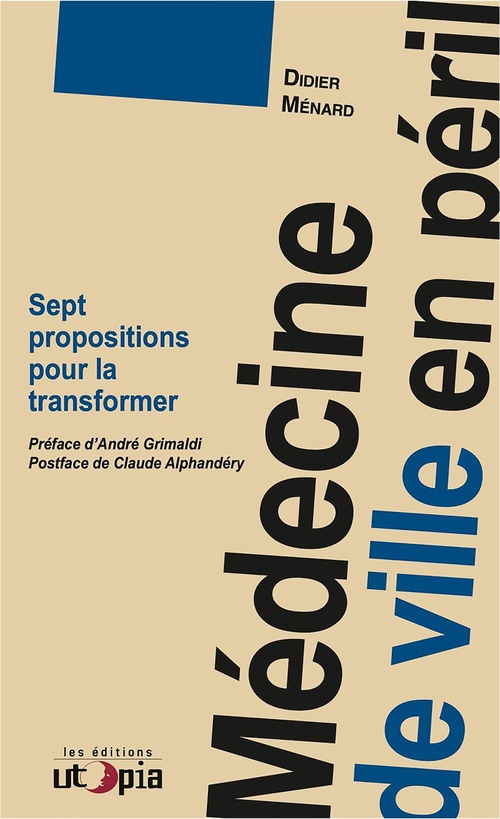 Couverture ebook de Médecine de ville en péril, de Didier Ménard