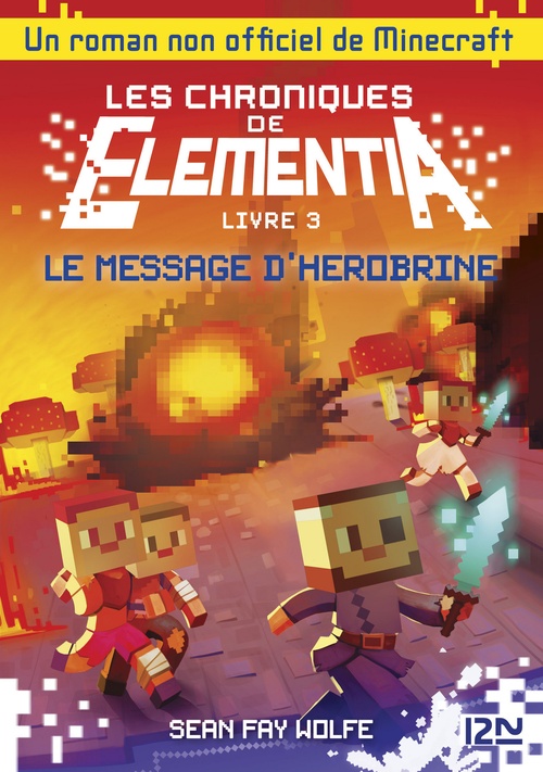 ebook cover of Les chroniques de Elementia - tome 3 Le Message d'Herobrine, by Sean Fay Wolfe