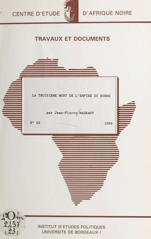 Couverture ebook de La troisième mort de l'empire du Borno, de Jean-Pierre Magnant