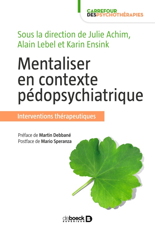 Couverture ebook de Mentaliser en contexte pédopsychiatrique, de
